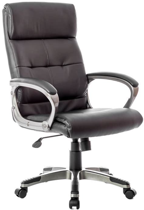 Leather office chairs look sleek and imposing, perfect for asserting your position and sitting down comfortably for hours. Leather Executive Office Chairs | High Back Executive ...