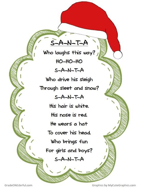 Free Christmas Poem Printable Christmas Poems Christmas Concert