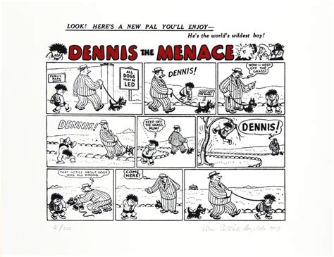 The Very First Dennis The Menace Strip Medium Framed Eas Art