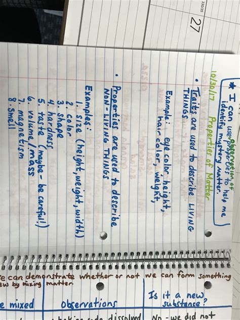 Science Notes | Mrs. Luckow's 5th Grade