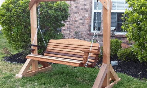 Use a measuring tape to determine where your porch swing would fit best. How to Build Small Wooden Porch Swing Glider Frame