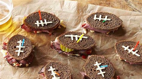 We have easy appetizer recipes for all your special occasions. Pastrami Football Finger Sandwiches | Recipes | Food ...