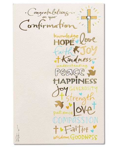 American Greetings Religious Confirmation Greeting Card 1 Count 825