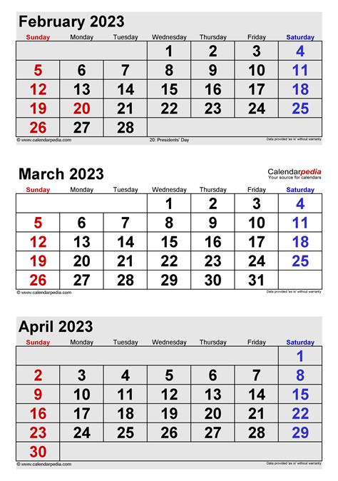 February March April 2023 Calendar Get Calendar 2023 Update