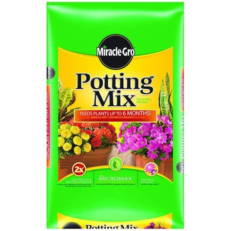 Miracle Gro Cu Ft Potting Mix The Home Depot