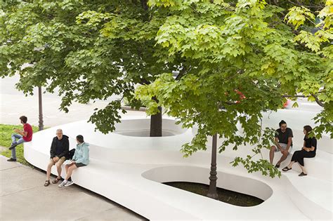 This Public Seating Installation Was Inspired By Snowbanks That Gather