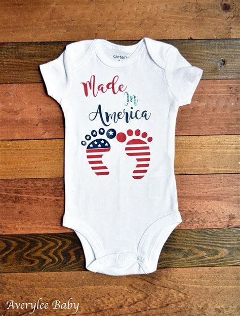 Made In America Shirt Patriotic Baby 4th Of July Etsy Patriotic