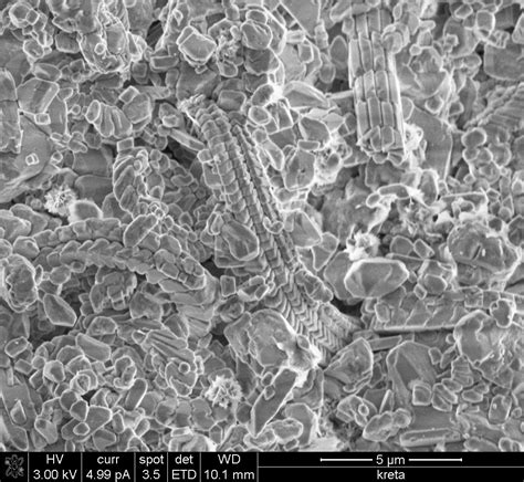 The calibration of these scanning electron microscope measurements is tricky, as results depend upon the material measured and its geometry. Dual Beam Scanning Electron Microscope (SEM/FIB)