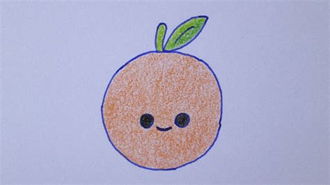 Arte., decoración, frutas, naranja, naranjas. Cómo dibujar una naranja kawaii - YouTube