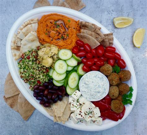 Mezze Platter Is A Great Way To Serve A Crowd Falafel Tzatziki