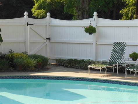 White wooden fence - very attractive | Pool Fencing Ideas | Pinterest