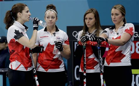 Canadas Olympic Womens Curling Team Burns Rocks And