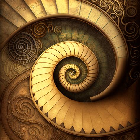 Fibonacci Spiral Art Wallpaper