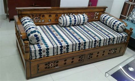 Brown 3 Seater Sofa Cum Bed Wooden At Rs 40000 In Kolkata Id