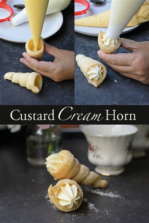 This elegant & beautiful cone shaped dessert is popular amongst kids. Lisa's Lemony Kitchen ....: Custard and Cream Horns ...