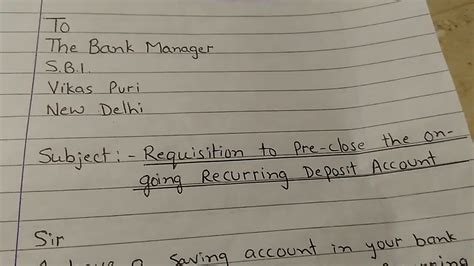 Today we will learn how to write a letter to the bank manager for an. Application To Bank Manager For Account Transfer