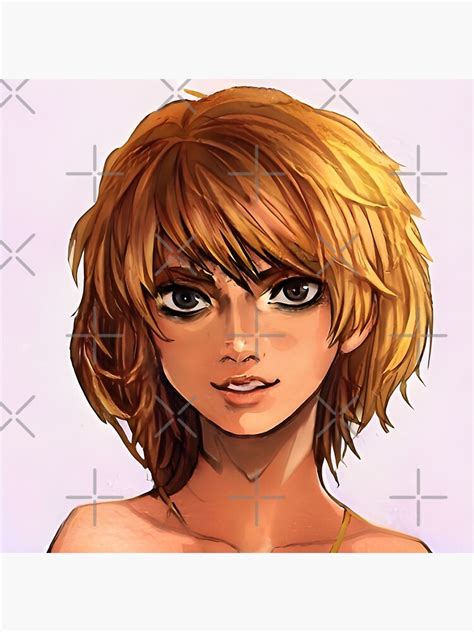 Blonde Anime Girl Sticker For Sale By Animegirlnft Redbubble