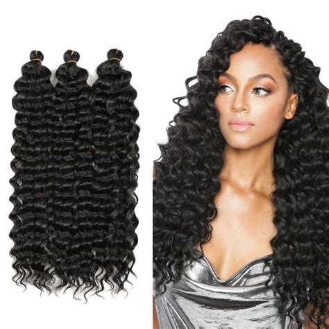 Buy Inch Ocean Wave Crochet Hair Packs Wave Deep Twist Braiding Hair Deep Ripple Crochet