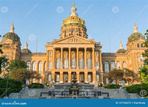 Iowa State Capitol Building Stock Image Image Of Architecture