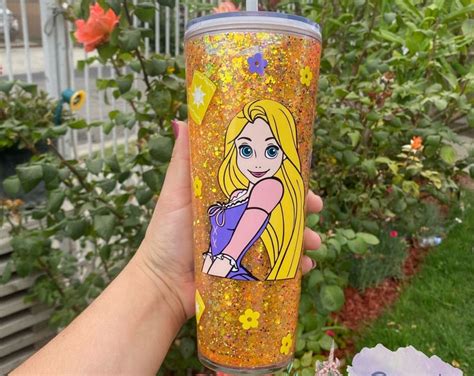 Rapunzel Tumbler Snow Globe Tumbler Tangled Snow Globe Etsy