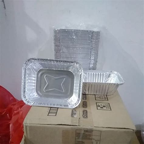 Jual Alumunium Foil Cup P435 Kotak 1pcs Shopee Indonesia