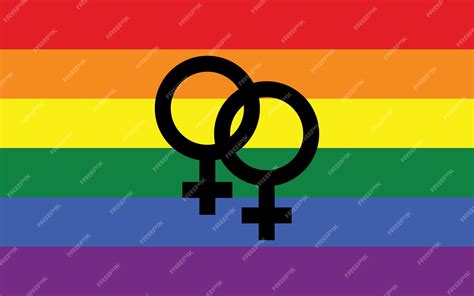 Premium Vector Rainbow Lesbian Pride Flag Sexual Identity Pride Flag