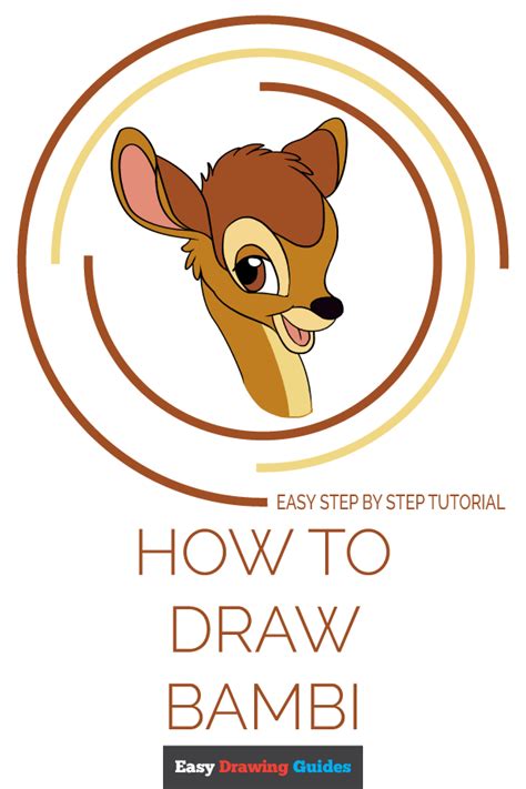 How To Draw Bambi Easy Drawings Drawing Tutorials For Kids Disney