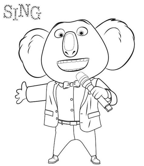 By best coloring pagesdecember 28th 2017. Top 30 Sing Movie Coloring Pages