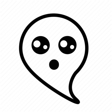 Cartoon Emoji Ghost Surprised Icon Download On Iconfinder