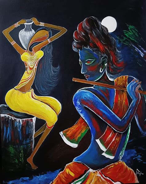 Buy Devotion Handmade Painting By Pushpa Nath Jha Codeart709150483