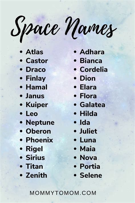 104 Cosmic Space Names For Girls And Boys