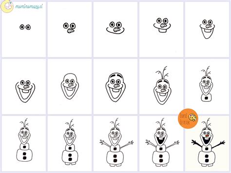 How To Draw Olaf Easy Step By Step Hademade Kusia