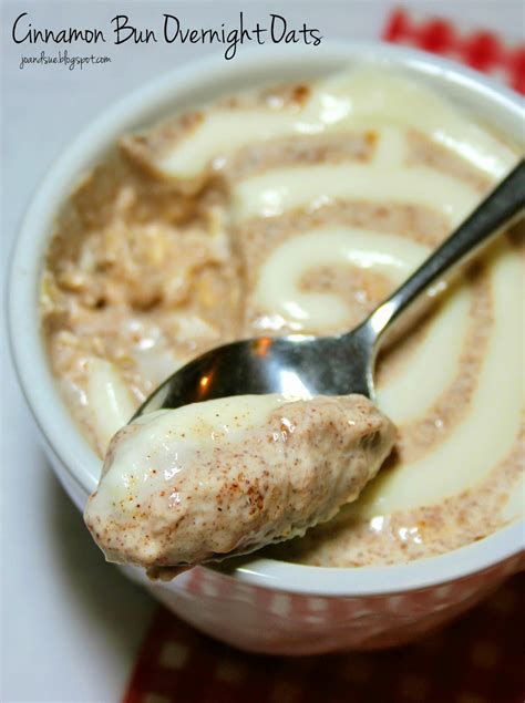 Why not grab a lovely, runny boiled egg and a slice of toast for lunch (183kcals), before tucking. Cinnamon Bun Overnight Oats (Jo and Sue) | Food, Food ...