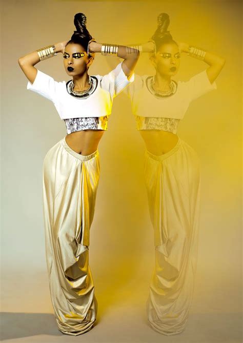 Ancient Egypt Inspired Fashion Photoshoot Gold Maxi Skirt More In The