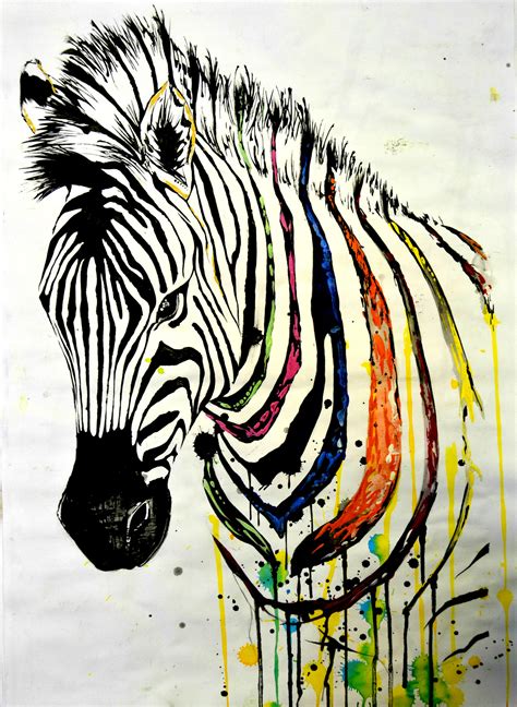 Zebra Painting By Lushinnickii On Deviantart