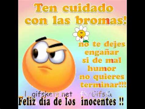 In peru, they always refer to april fool's as dia de los inocentes although i see from doing a two second internet search that it's also known as dia de los usually he has one every year without fail. Feliz día de los inocentes ! - YouTube