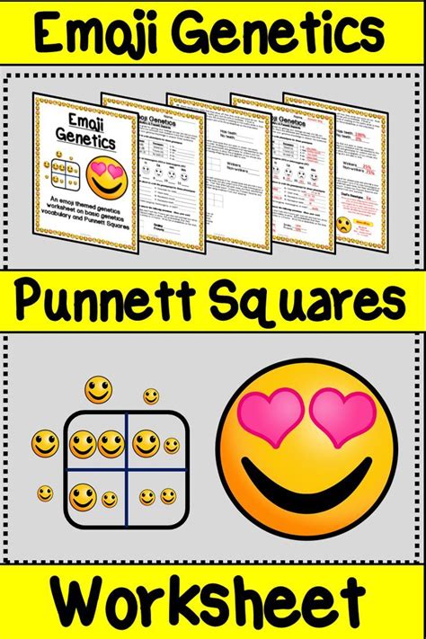 Emoji Punnett Square Worksheet - Punnett Square Practice ...
