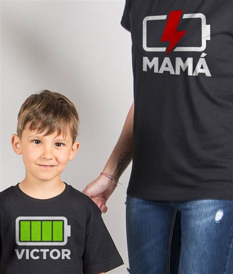 Camiseta Personalizada Mamás Hijos Batería Camisetas Para Mamá
