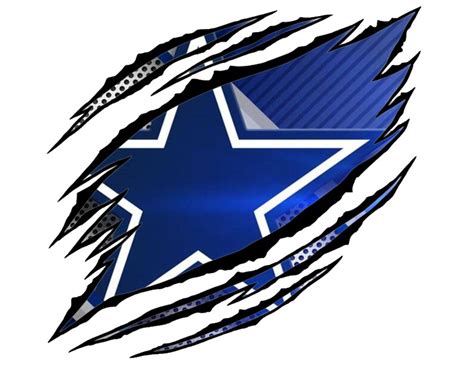 Dallas Cowboys Ripped Png  Logo Etsy