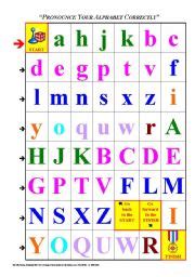 Kids have to come up with an imaginative story. ALPHABET board game - ESL worksheet by imelda
