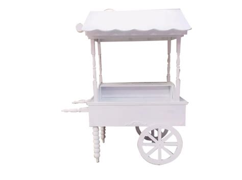 White Candy Cart Ideal Room Decor