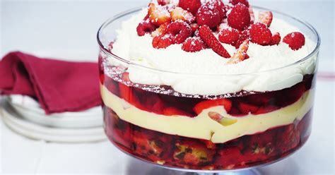 This is perfect for parties because people can just pick them up without having to scoop into a big bowl. Christmas trifle