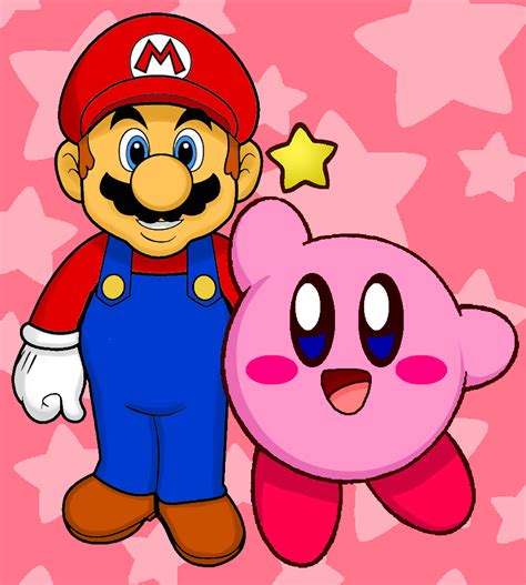 Mario And Kirby By Cuddlesnam On Deviantart