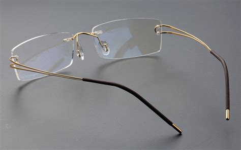 Agstum Pure Titanium Rimless Flexible Frame Optical Hingeless Eyeglasses Pure Products