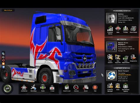 Euro Truck Simulator 2 1131 Profile 145 Ets 2 Mods Ets2 Map Euro