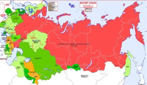 Hisatlas Map Of Soviet Union 1917 1918 Map Soviet Union History