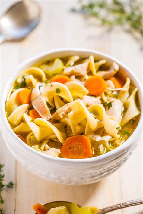 Easy 30 Minute Homemade Chicken Noodle Soup Recipe Chicken Noodle Soup Homemade Soup