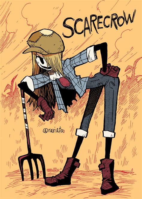 Scarecrow Girl By Rariatoo Gijinka Moe Anthropomorphism Concept