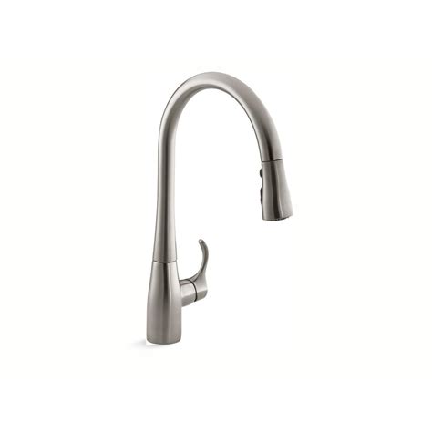 You will surely get the worth for your money since their kitchen faucets are top of the. KOHLER Simplice Single-Handle Pull-Down Sprayer Kitchen ...