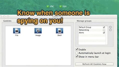 Use Geektool To Track When Someones Spying On Your Computer